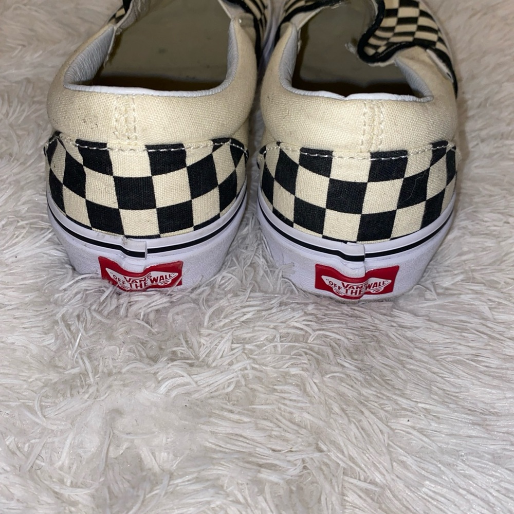 Vans Black and White Checkerboard Slip-Ons - Picture 4 of 4
